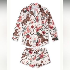 SIGNATURE PYJAMA SET - SOLEIA LEOPARD PRINT CREAM